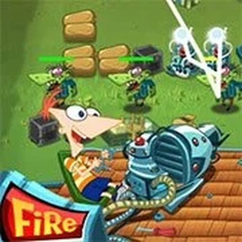 Backyard Defense: Phineas and Ferb Online Game