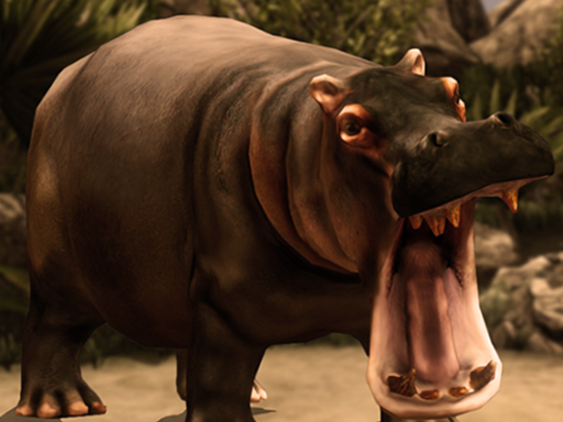 Wild Hippopotamus Hunting Simulator