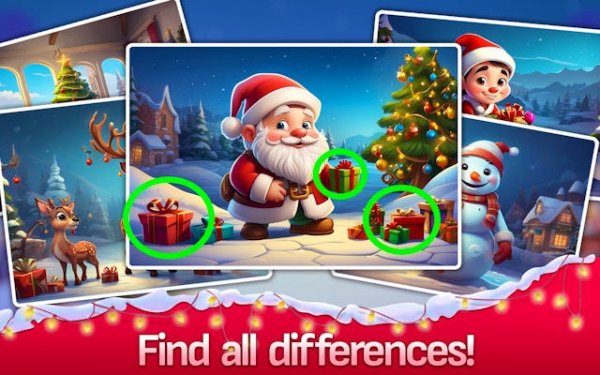 Christmas Spot the Differences Puzzle